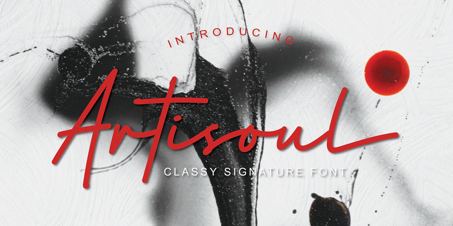 Artisoul Signature Regular Font preview